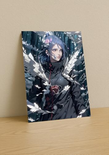 Image of NIJUKA Anime Printed Metal sheet Poster For Home And Room Decoration | For Anime Art Fans Boys And Girls (Akatsuki 3 member)