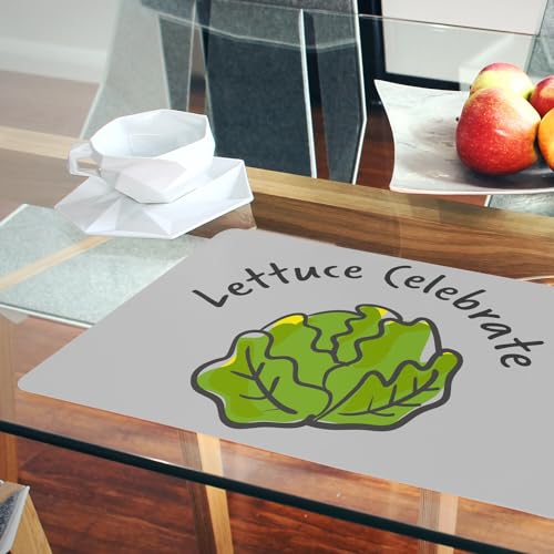 Sets de table liège gris protège table Lettuce Celebrate - 6