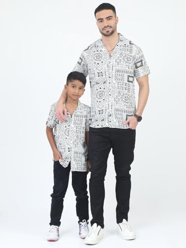 Image of Dad & Son Aztec Printed Shirt