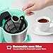 Holstein Housewares HH-0914701I 5-Cup Coffee Maker, Mint, 9.8x10x5.7