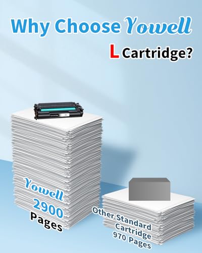 Yowell 149A Toner Schwarz Kompatibel für HP 149A für HP Laserjet Pro MFP 4102dw für Laserjet Pro MFP 4102fdw 4102fdn und Laserjet Pro 4002d 4002dn 4002dw, 1er-Pack Schwarz Mit Chip