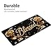 UEQIKI Gold Rose Blessed Front License Plate for Women Car Vanity Plates Decorative Aluminum Metal Cute Novelty License Plate Cover for Men 6x12 Inch (4 Holes)