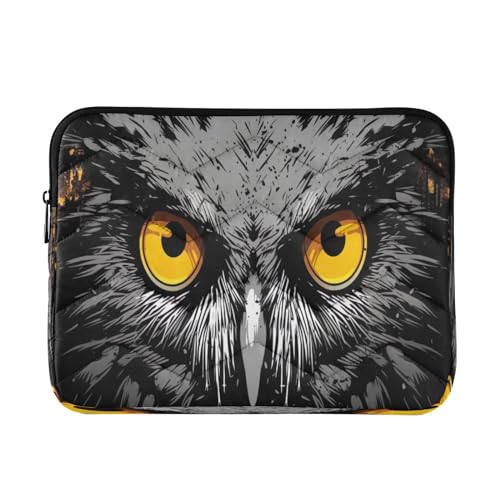 Funda para portátil 13-14 pulgadas con diseño búho vintage