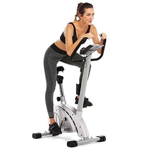 Ancheer Upright Bike, Magnetic Resistance Exercise Bike For Cardio Workout Indoor Cycling #TOP22