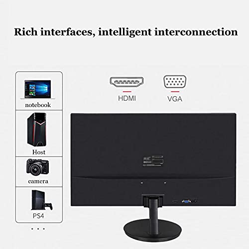 Image of 24-inch Flat Surface Computer Monitor Full Hd (1920x1080p) Ultra-Thin Led LCD Wide Monitor Non-Flicker Screen Low Blue Light with Hdml and Vag Interfaces