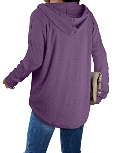 Image of Bofell Womens Fashion Tops Hoodies for Women Pullover Oversized Sweatshirts Long SLeeve Shirts Loose Fit