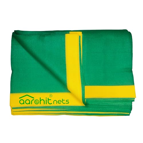 Image of NETS Green Net for Fencing Garden (5Ft X Ft) 75% UV Sunlight Protection 100GSM for Fencing, Boundary, Balcony, Multipurpose Agro Green Shed Net Roll (5Ft X 25Ft)