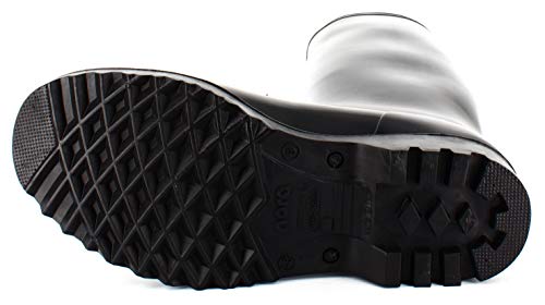 Spirale ANTON KNIELAARS ZWART 43, Unisex-Erwachsene Langschaft Gummistiefel, Schwarz (schwarz (zwart) 00), 43 EU