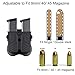 Double Magazine Holder, 9mm 10mm .40 .45 Single & Double Stack Magazine Pouch, Universal Magazine Holster for Glock/Sig sauer/S&W/Beretta/Taurus/H&K/Springfield/CZ/Ruger/1911 Mags