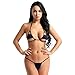 YiZYiF Women’s Sheer Extreme Bikini Halterneck Top and Tie Sides Micro Thong Sets (Cutout Navy)