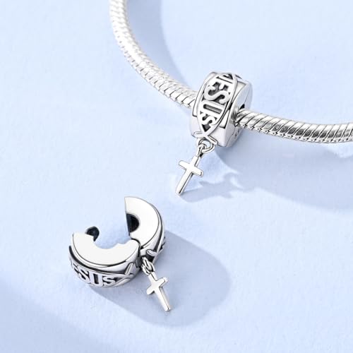 Image of 925 Sterling Silver Charms,Hypoallergenic Beads,Compatible with Pandora Bracelets and Necklaces,Women Holiday Gift Pendants