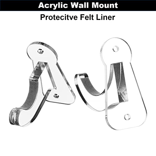 image for Cosmos 1 Set Acrylic Baseball Bat Wall Mount Holder Stand Horizontal B