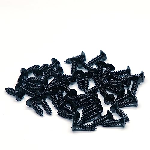 Harpfeas - Tornillos de golpeador de bajo eléctrico de 3 mm, protectores de púas para placa de...