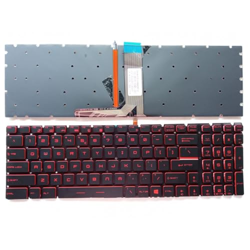 MSI MS-16K2 16JB 16JF 16L2 16P MS-179B 1785 17FK �m�[�g�p�\�R���L�[�{�[�h�p US RU SP(Red Backlight US)