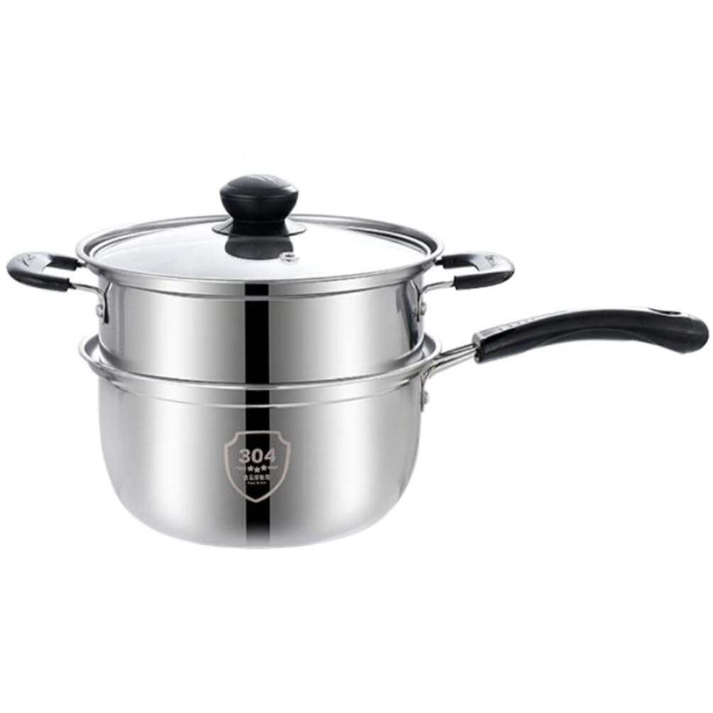 Ensemble de casseroles en acier inoxydable de qualité supérieure avec panier vapeur