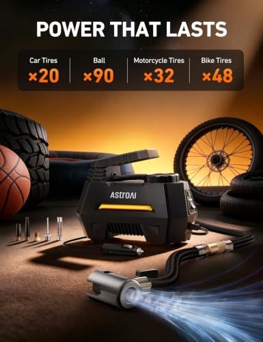 AstroAI AIRUN H Tire Inflator 9.8Ft Cord