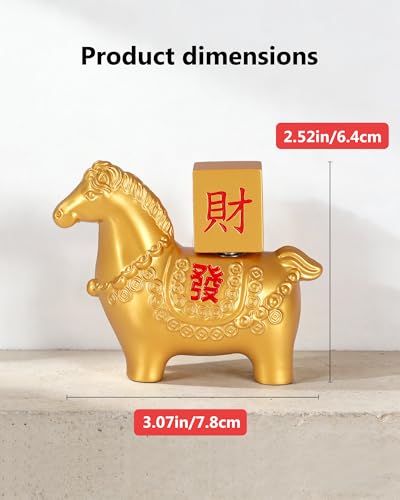 Estatua de Caballo de Aleación Sólida con Moneda Giratoria miniatura 7