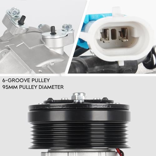 Image of New AC Air Condition Compressor w /Clutch for 2013-2018 Chevrolet Sonic L4 1.8L 1.8 (NOT for 1.4L Engine; for manual temp control only), 29167C, 42699130