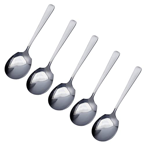 Takagi Lilac Service Spoons, Set of 5, Bulk Purchase, Commercial Cutlery Spoons, Large, Serving Platter