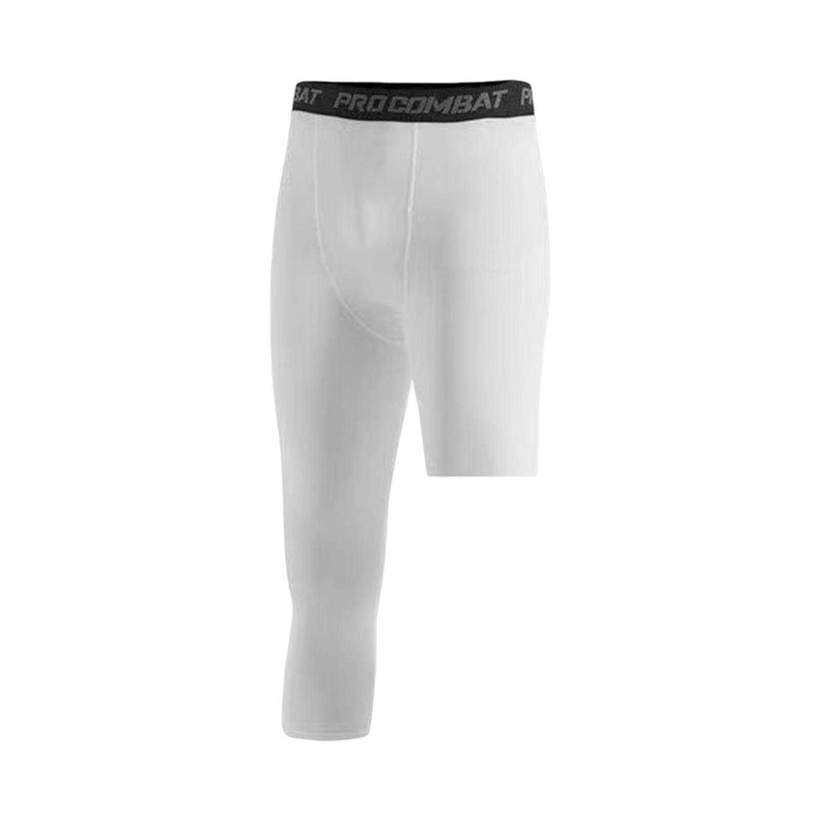 nivaa Mens Athletic Pants Workout Leggings for Basketball Training Fitness XXL White Left Short-picture-12
