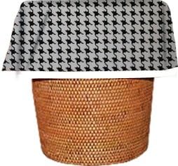 Designerliners Black Tattersol Stylish Eco Green Biodegradable Plastic Waste Basket Trash Bags For Kitchen, Bathroom, Bedroom, Office. "Dress the Mess!" 12 Pack 710 Gallons 24 x 24 USA Made