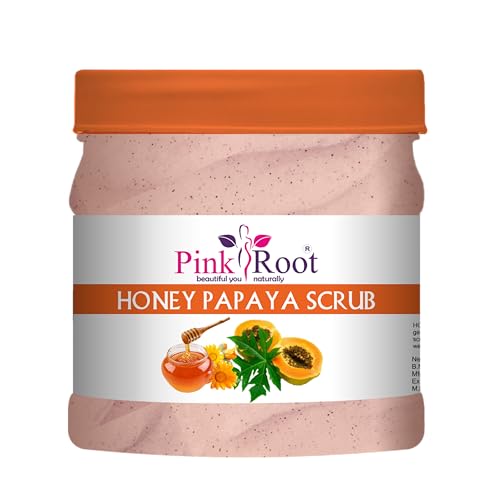 Image of Pink Root Honey Papaya Scrub 500gm