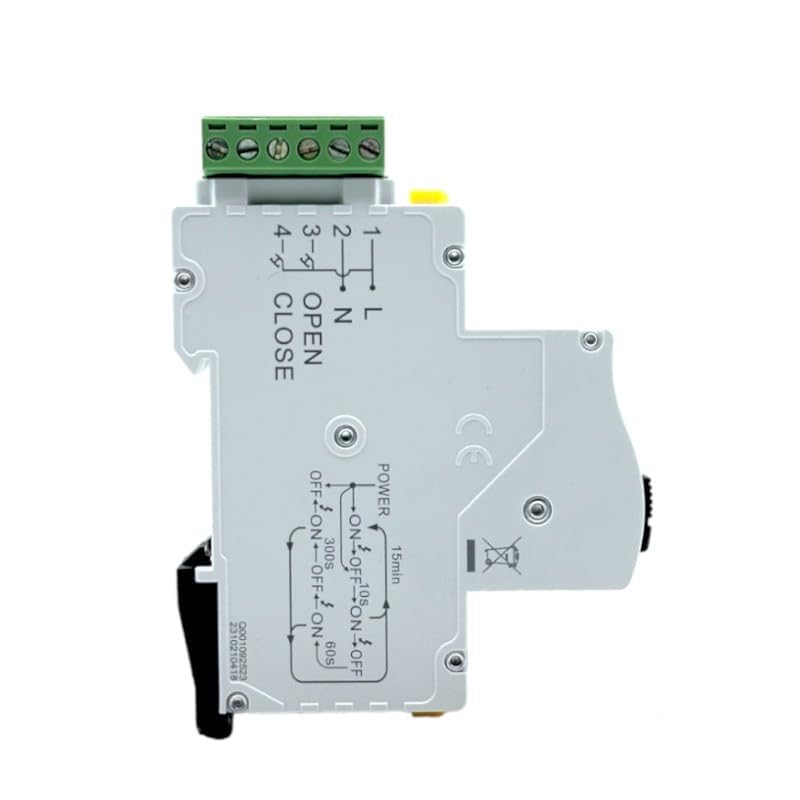 Interruttore Differenziale restart a Riarmo Automatico, 2P 40A 230V 30mA, Salvavita DIN 3 Moduli