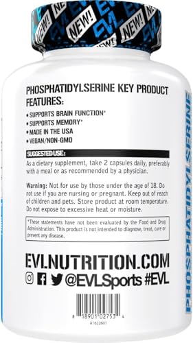 Evlution Nutrition フォスファチジルセリン 150mg 60ベジカプセル