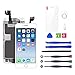 LWMTT LCD Display Ersatz Bildschirm für iPhone 6S Weiß Reparatur Touchscreen Bildschirm Werkzeug mit home button ,Hörmuschel, Frontkamera, Werkzeuge