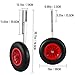 DjxAzthuria 2PCS Inflatable Boat Launching Wheel 136 KG Weight Load Capacity Aluminum Frame 38CM Diameter Rubber Tire Ship Moving Tool Boat Dolly Boat Launching Wheels Boat Launching