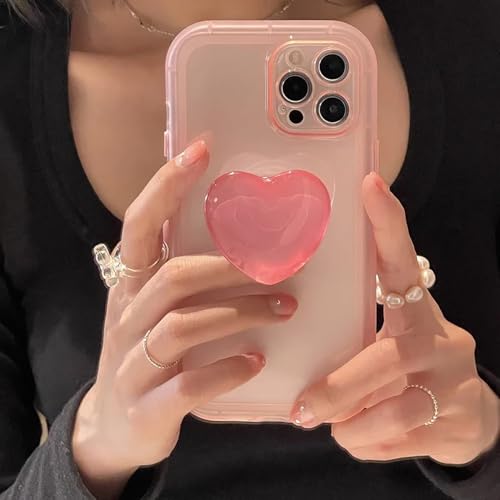 Coque silicone iPhone XR jaune translucide protection arrière avec cœur - 2