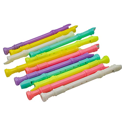 Maydahui 30 canetas esferográficas em formato de flauta fofas Kawaii, tinta gel preta para escola, e