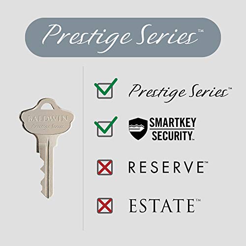 Baldwin Carnaby, Entry Door Knob Handle With Keyed Lock Featuring Smartkey Re-Key Technology And Microban Protection, In Venetian Bronze #TOP6