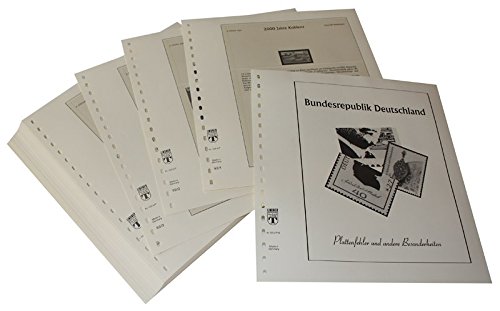 LINDNER Allemagne erreurs d'impression 1992-1993 pages pré-imprimées pour album