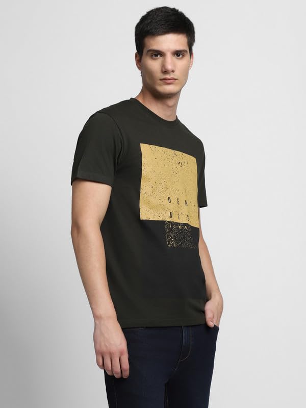 Image of Dennis Lingo Men's Cotton Crew Neck Graphic Print Regular Fit T-Shirts