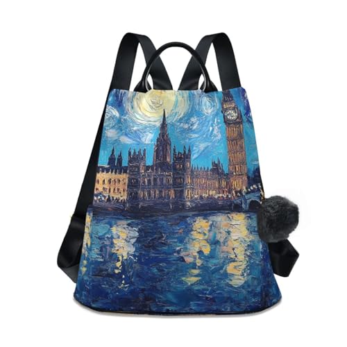 Sac à dos femme parfait pour la ville et les voyages Starry Night London