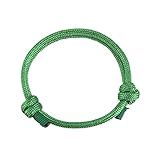 Pulsera ajustable para adaptarse a cualquier tamaño de muñeca tirando del nudo de vela.