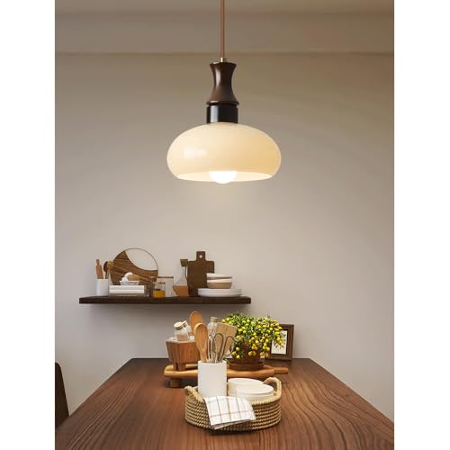 Suspension de style rétro nordique en verre avec douille unique E27 - 3