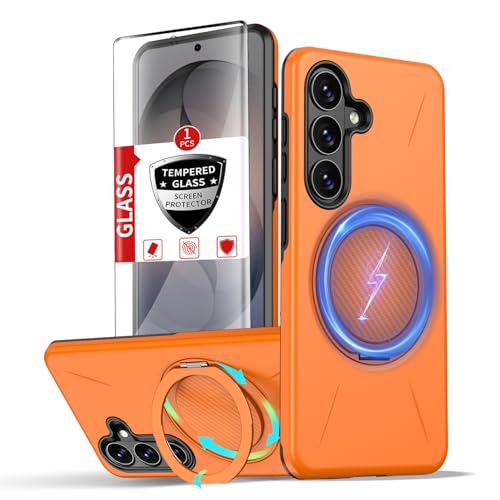 Coque robuste Samsung S26 de qualité militaire avec bague rotative invisible