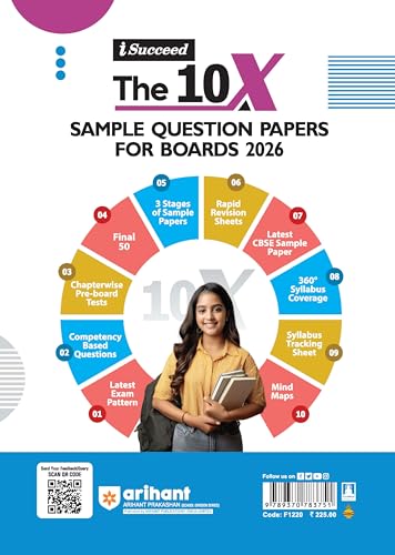 Image of Arihant i-Succeed CBSE Sample Question Papers 2026 Artificial Intelligence (Code 417) Class 10 | 10 Sample Question Papers | Rapid Revision Sheets | 3 ... on CBSE Sample Paper | Engliah Medium