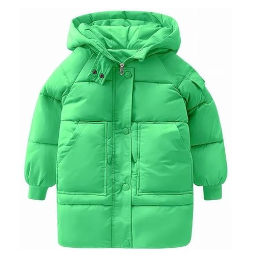 Girl's Puffer Jacket Warm Insulated Winter Coat Knee Length Water Resistant Padded Quilted Parka Down Coat with Hood