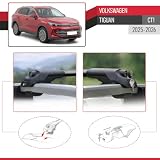 Apline Pasuje do VW Tiguan 2025-2026 Ace-1 relingi dachowe bagażnik samochodowy, czarny, czarny, 2 słupki