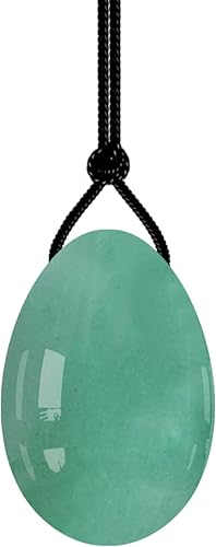 Yoni Eggs - Huevo de jade de cuarzo rosa, amatista perforada para mujer, ejercicio de Kegel, huevos de Kegel de cristal natural, aventurina verde,