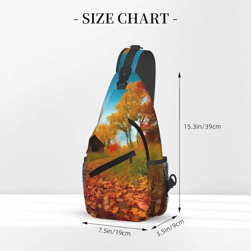 Bolso cruzado de pecho para hombres y mujeres negro miniatura 3