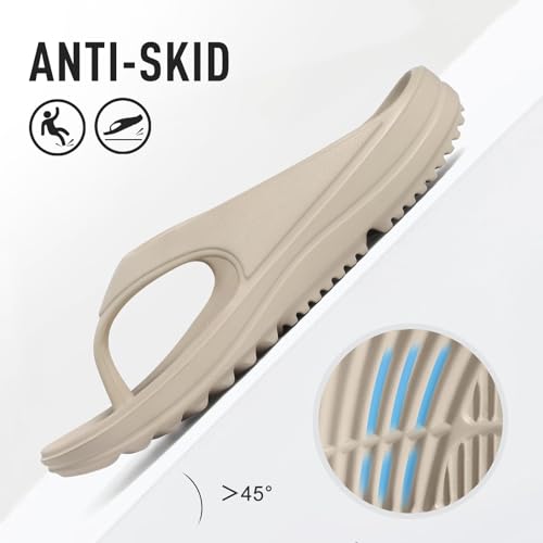 Image of shevalues Orthopedic Sandals for Women Arch Support Recovery Flip Flops Pillow Soft Summer Beach Shoes