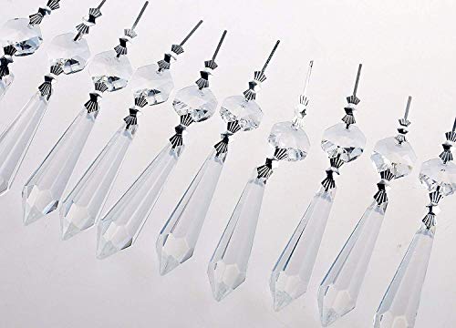 Replacement Chandelier Icicle Crystal Prisms,Pack of 20 (3.93inches, Clear Color) by Sun Cling