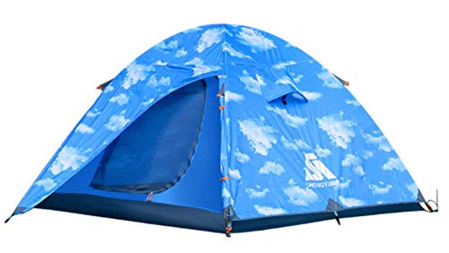 Tente de camping 3 places avec arceaux alu double toit ventilé