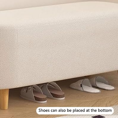 Repose-pieds en velours confortable et banc de lit multifonction