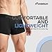 Rounderbum Mens Underwear - Mens Boxer Briefs - Boxer with Butt Enhancing Pads - Body Shaper - Padded Underwear Shapewear BLACK Small