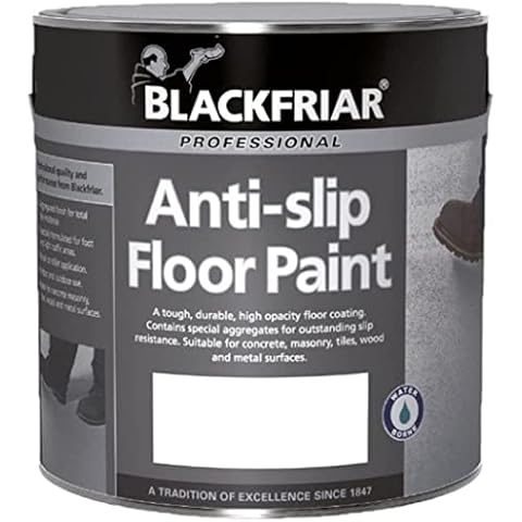 Blackfriar Anti Slip Floor and Step Safety Paint Mid Grey - 1 Litre Cover
